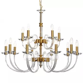 Люстра Twisted Glass Candles Chandelier 15