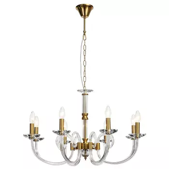 Люстра Twisted Glass Candles Chandelier