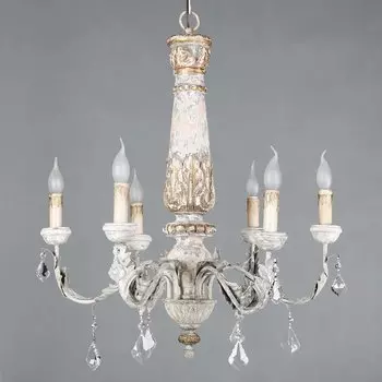 Люстра Vintage Wood Chandelier