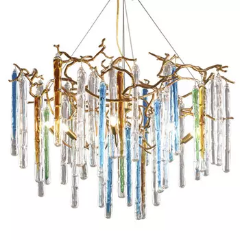 Люстра Waterfall Chandelier Blue