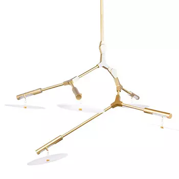 Люстра White Disc 100