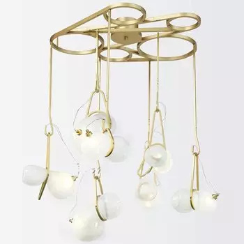 Люстра White glass trap