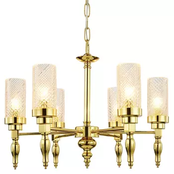 Люстра золотого цвета Balusters D55 см