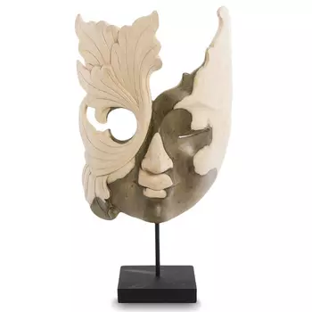 Маска ручной работы деревянная резная Mask Flower