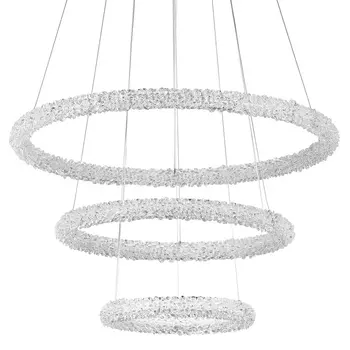 Многоярусная кольцевая люстра с хрустальным декором Gilbertine Crystal Ring Chandelier