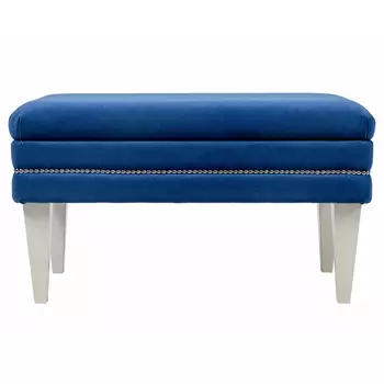 Мягкая банкетка с зоной для хранения Casket Blue