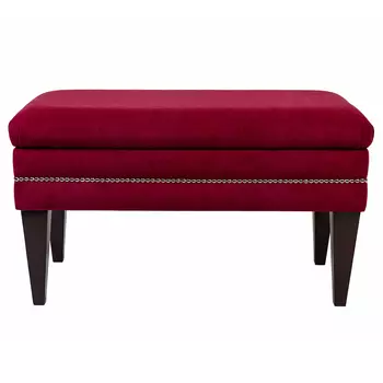 Мягкая банкетка с зоной для хранения Casket Red