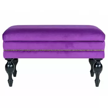 Мягкая банкетка с зоной для хранения Casket Violet