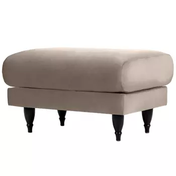 Мягкий пуф на деревянных ножках Garner Pouf