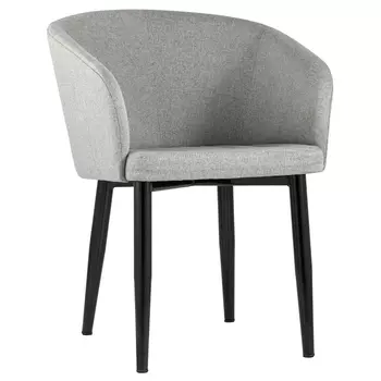 Мягкое кресло на металлических ножках Shaggy Grey