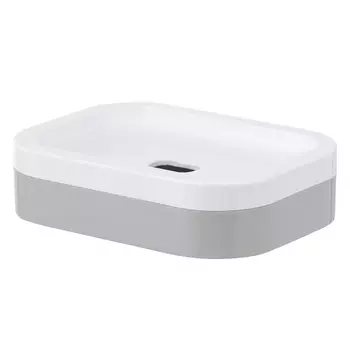 Мыльница бело-серого цвета Element of Purity