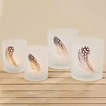 Набор из 2-х подсвечников Feather Candlestick