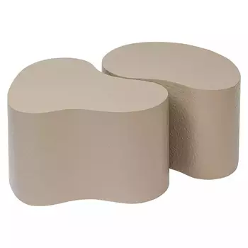 Набор из 2-х журнальных столиков изогнутой формы Curved Coffee Table Set