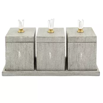 Набор шкатулок BOX KRIZIA SET3PCS Stingray Skin