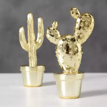 Набор статуэток Golden Cactus Figurine
