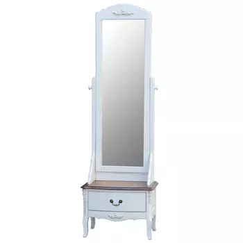 Напольное зеркало в стиле прованс с тумбочкой Valensole Mirror