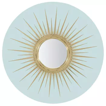 Настенное круглое зеркало Romilly Round Mirror Blue