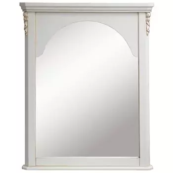 Настенное зеркало в деревянной раме Guirlande de Roses Ivory Wall Mirror