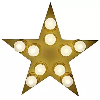 Настенный светильник Star золотая звезда