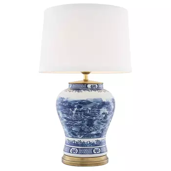 Настольная лампа Eichholtz Table Lamp Chinese Blue