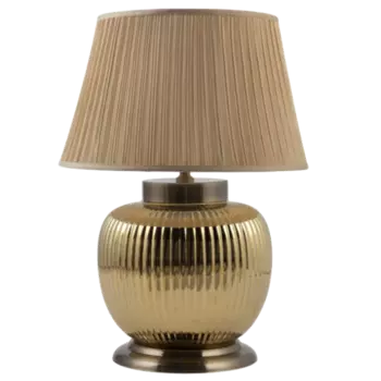 Настольная лампа Fluted Gold
