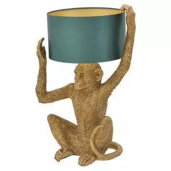 Настольная лампа Gold Monkey Holding Lampshade