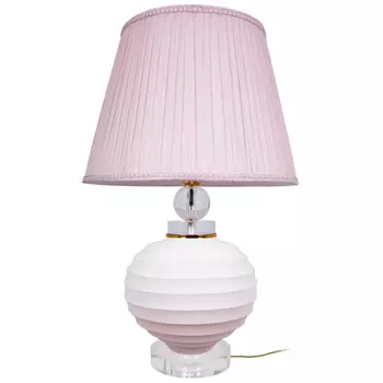 Настольная лампа керамическая Pink lampshade