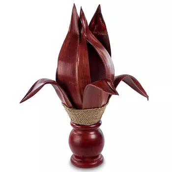 Настольная лампа красная INDONESIAN LAMPS