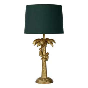Настольная лампа Пальма Monkeys on a palm table lamp green