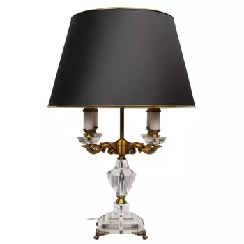 Настольная лампа с абажуром Black Crystal