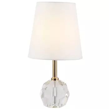 Настольная лампа с хрустальным основанием Manlio Round Crystal Lampshade Table Lamp