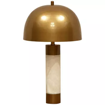 Настольная лампа с металлическим абажуром Gabriela Brass Table Lamp