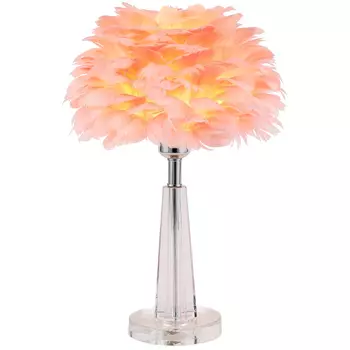 Настольная лампа с перьями Plumage Pink Table Lamp
