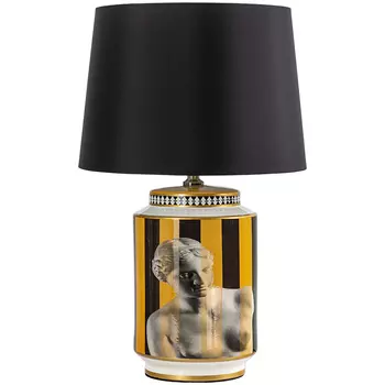 Настольная лампа Venus Yellow Black Lampshade