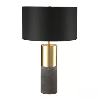 Настольная лампа ZOEY TABLE LAMP Black base Black shade