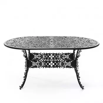 Обеденный стол Industry Collection ALUMINIUM OVAL TABLE – BLACK