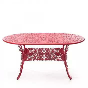 Обеденный стол Industry Collection ALUMINIUM OVAL TABLE – RED