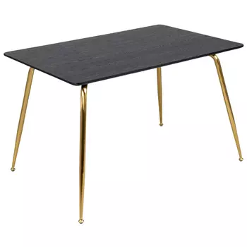 Обеденный стол на металлических ножках Casey Brass Dining Table