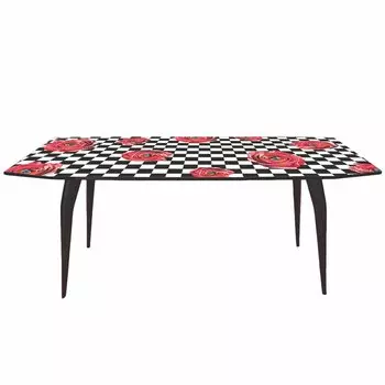 Обеденный стол Seletti Table Roses on check