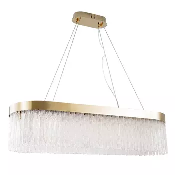 Овальная Светодиодная Люстра Harrison Brass