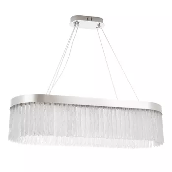 Овальная Светодиодная Люстра Harrison Chrome