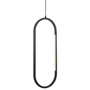 Овальный подвесной светильник Roll and Hill Black
