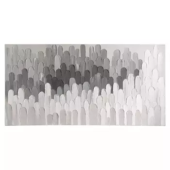 Панно декоративное с ручной росписью Gray Strokes