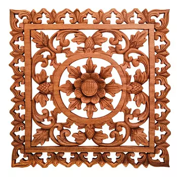 Панно из дерева квадратное Panel With Trees