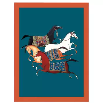 Плед Hermes Four Horses Plaid