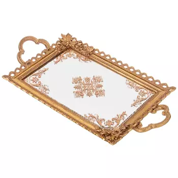 Поднос декоративный бронзовый Mirror Surface Bronze