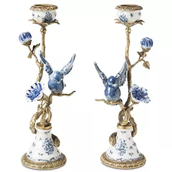 Подсвечник Candleholder Birds Atlanta Set 2 Pcs