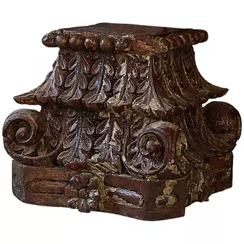 Подсвечник из массива тика Antique Candle Holder