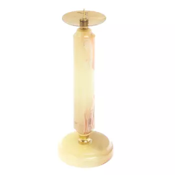 Подсвечник из натурального камня оникс Stone Candlestick