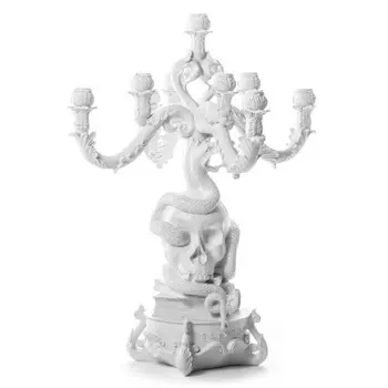 Подсвечник Seletti Giant Burlesque Skull White